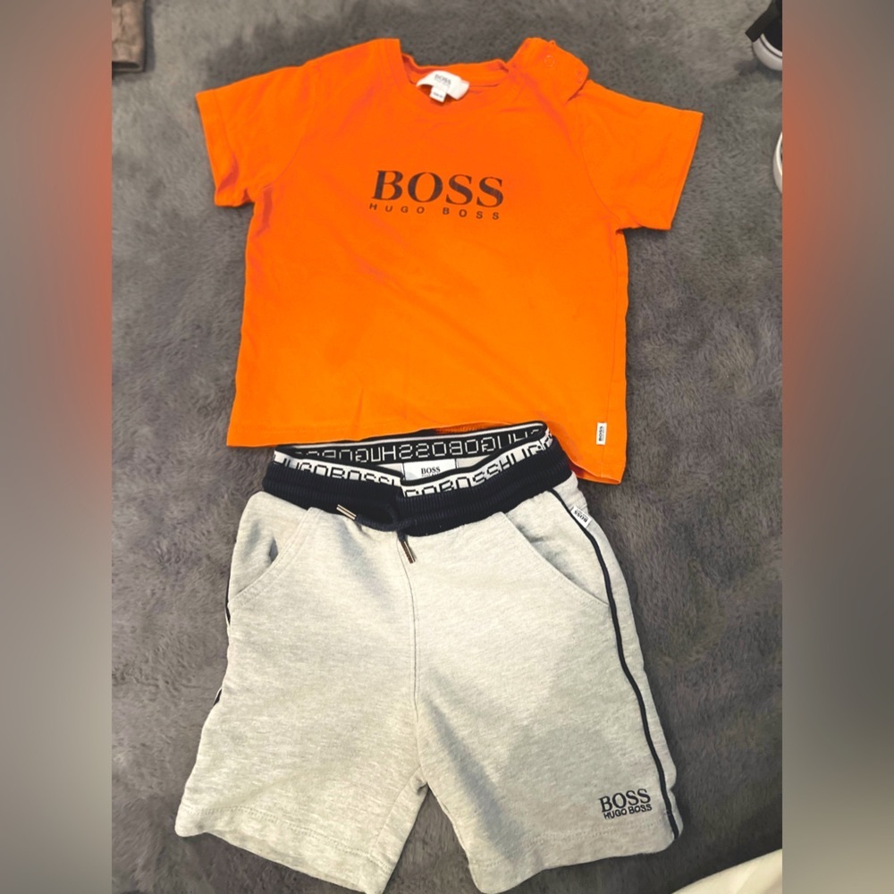 Boys Hugo Boss Set! 18-24months  Shorts and T-shirt